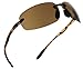 Fiore Island Sol Polarized Sunglasses Rimless TR90 for Men and Women [Tortoise - Polarized]