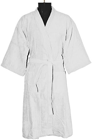 Cotton Kimono Bath Robes. Light 2.90 Lbs each. One size fit Most. Imported. These soft spa robes are used by Spa salon, and hotels. Bathrobe by Cotton Love. (White)