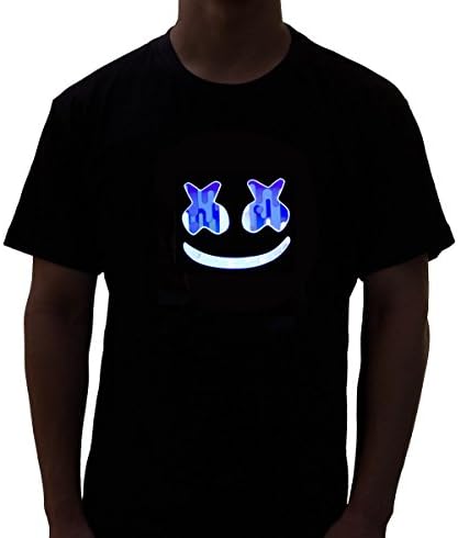 Rave Raptor Smiley LED Shirt Light Up T-shirt (Large)