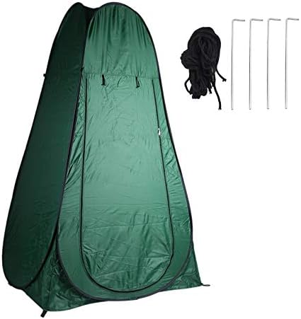 Moorecastle Portable Pop Up Outdoor Toilet Shower Beach Camping Hiking Tent Large Windproof Dressing Changing Room Army Green