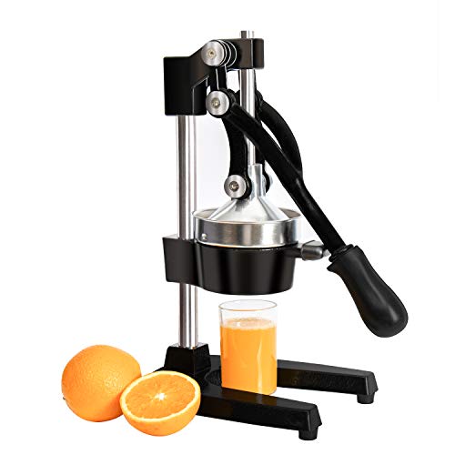 Professional Citrus Juicer - Commercial Grade Hand Press Manual Orange Juicer Lemon Squeezer with Heavy Duty Cast Iron Base and Handle - Non Skid Suction Foot Base - Thumbnail 7