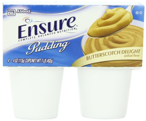 Ensure Pudding, Butterscotch Delight, 4-Ounce Cup, 48 count (12 packs of 4)