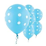 Amscan Caribbean Polka Dots Party Balloons, 12", 6 Ct.
