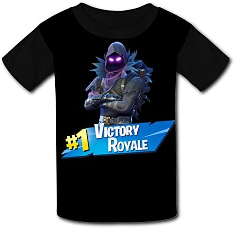 Youth 3D Pattern Printed Fortn-ITE Raven Victory Royale Short Sleeve T-Shirts Kids Casual Graphics Tees