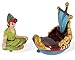 Disney Parks Peter Pan Pirate Ship Figurine Salt and Pepper Shaker Set NEW