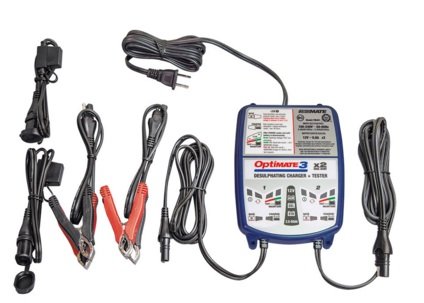 OptiMATE 3 x 2 BANK, TM-451,  2-bank x 7-step 12V 0.8A Battery saving charger-tester-maintainer