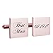 Lovefir Classic 925 Sterling Silver Personalized Male Cufflinks Best Man Custom Made with Any Date (Rose Gold)
