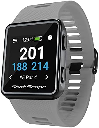 Shot Scope G3 GPS Watch – F/M/B + Hazard Distances – iOS and Android Apps – Color Screen – 36,000+ Pre Loaded Courses – No Subscriptions Shot Scope G3 GPS Watch – F/M/B + Hazard Distances – iOS and Android Apps – Color Screen – 36,000+ Pre Loaded Courses – No Subscriptions