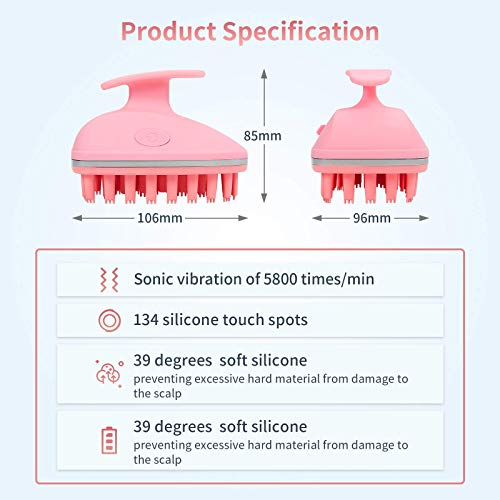 OLOEY Electric Scalp Massager,Manual Head Massager,Head Scalp Massager