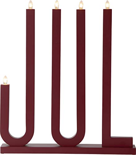 Star Candelabro para Ventana, Rojo