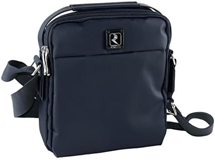 Pouch man R RONCATO bluee bandolier shoulder strap bag multicompartment F402