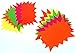 Lot of 60 Neon Starburst Bright Sign Tags Price Sale