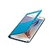 Samsung S-View Flip Cover for Samsung Galaxy S6 - Blue Fabric