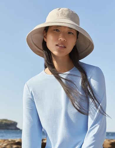 Solbari Holiday Sun Hat UPF50+ Packable UV Sun Protection Hats with Full Coverage Brim, Reversible