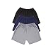 Luvable Friends Shorts 3pk, Black, 6-9 months