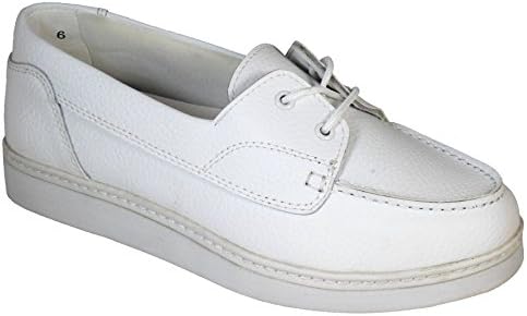 Henselite Ladies Julie Wide FIT Leather Lawn Bowling Shoes White