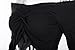 Famulily Women's Sexy Off Shoulder Frill Drawstring Knit Long Sleeve Crop Tops Tube(Black,Small)