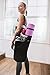 Zenifit Yoga Mat Bag – Long Tote with Pockets – Holds More Yoga Accessories. Cute Yoga Mat Holder with Bonus Yoga Mat Strap Elastics. Black and Lavender Purple Yoga Mat Bags and Carriers for Womenthumb 2