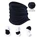 SUNMECI Neck Gaiter Warmer Windproof Mask Fleece - Face Mask Black