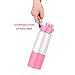 BOTTLED JOY Protein Shaker Bottle with 2-Layer Twist and Lock Storage, Tritan Lady Sports Protein Mix Shaker Water Bottle 480ml 16oz 16Ounce (Pink)