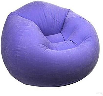 XIANGJUN lazy leisure inflatable sofa chaise longue single sofa chair flocking (purple)