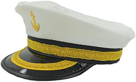 Adult Yacht Boat Ship Sailor Captain Navy Hat Cap,Costume Accessory