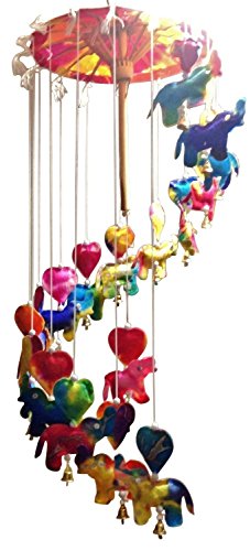 MulberryGifts Baby Mobile - Rainbow Elephants