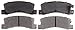 ACDelco 14D325CH Advantage Ceramic Rear Disc Brake Pad Set