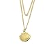 Sea Shell Locket, Mermaid Valentine Necklace, Beach Locket, Gold Tone Brass,Can open the shell by Anomasu