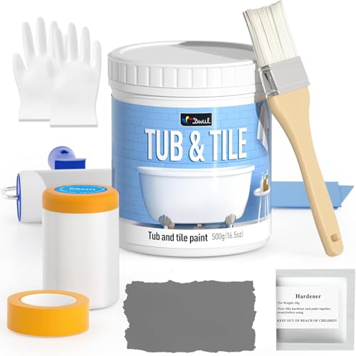 dwil Tile and Tub Refinishing Kit Semi-Gloss Dark Grey