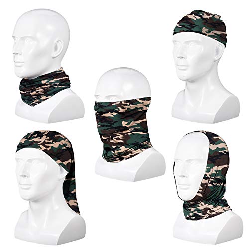 Unisex Rave Bandana Face Mask for Dust Wind Sun UV Protection Neck Gaiter/Face Scarf/Face Cover