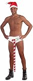 Forum Novelties Men's Novelty Candy Cane Stud Undies, Multi, One Size