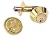 Lion Locks LDCO101 Single Cylinder Deadbolt, Polished Brass