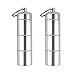 HRX Package Portable Aluminum Alloy Pill Box, Waterproof Travel Pill Case Holder Bottle Container with Three Compartments for Keychain Purse Pocket Outdoor Hiking Camping (2PCS)