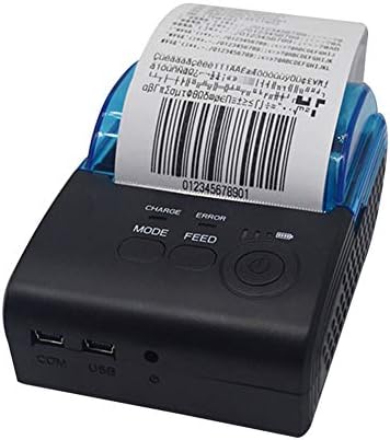 fang zhou Mini USB Bluetooth Direct Thermal Printer, Portable Desktop Receipt Ticket Printers, Compatible ESC/POS Print Commands, Easy To Install Paper