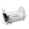 simplywire-Black-Dish-Drainer-with-Cutlery-Basket-Anti-Rust simplywire - Dish Drainer - Anti Rust Drying Rack – Black with Black Cutlery Basket