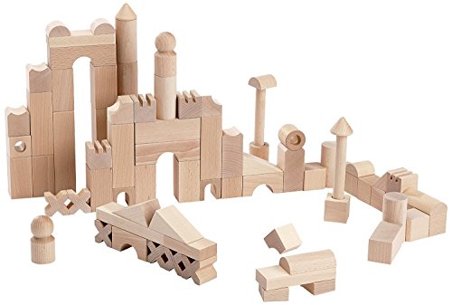 HABA Basic Building Blocks 102 Piece Extra Large Wooden Starter Set (Made in Germany)