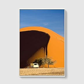 Framed Canvas Home Artwork Decoration Desert Canvas Wall Art for Living Room, Bedroom - 16x24 inches