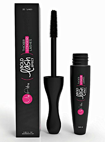 Bold Lash Effect Mascara- Best for Length & Volume & Sensitive Eyes- Water Resistant & Smudge Proof - Clump Free - NO Parabens or SLS! (Black)