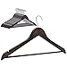 StorageWorks Coat Hanger, Wooden Clothes Hanger, Natural Wood Hangers for Shirts, Jackets, Pants, Coats, Suits, Sweaters (Wood, 0.5