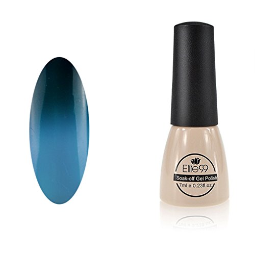 Chameleon Temperature Changing Colour Nail Lacquers Soak Off UV LED Gel Polish Dark Slategray - Princess Blue