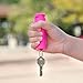 SABRE RED Flip Top Pepper Gel Spray Keychain – Maximum Strength OC Spray, Durable Hard Case, Easier to Use, Finger Grip for Accurate Aim, 12-Foot (4M) Range, 25 Bursts (5x Other Brands) – Gel is Safer