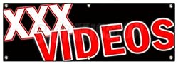72" XXX Videos Banner Sign DVD Adult Films Movies x