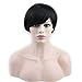 Dreambeauty 100% Human Hair Virgin Remy Human Short Hair Wigs for African American Women Cheap Human Hair Wig 1B Natural Black Color