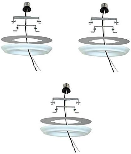 Recessed Light Converter 4 Inch And 6 Inch Finished White Ivory 3 Pack Amazon Com