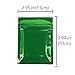 100x Premium Double-Sided Foil Mylar Flat QuickQlick Zipper Seal Bag 7.5x10cm (3x4