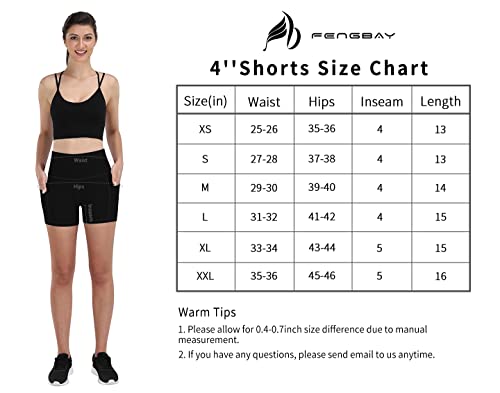 Fengbay 2 Packs Print Biker Shorts for Women 5\