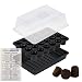 Super Sprouter Simple Start 24 Site Micro Greenhouse Seedling Starter Tray Kit with Rapid Rooter Plugs + Twin Canaries Chart primary