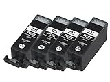 HI-VISIONÂ® 4 Pack Compatible Canon PGI-225 PGI 225 Large Black Ink Cartridge Replacement for PIXMA iP4820,iX6520,MG5320,MG5120,MG6120 Wireless,MG8120,MX892,MG6220