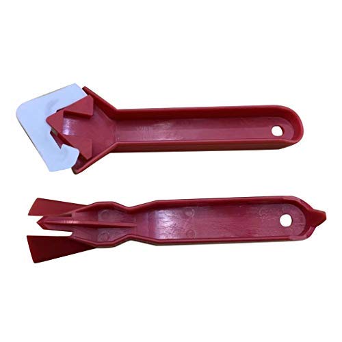 image for Denzar 2PC/Set Silicone Glass Cement Scraper Tool,Floor Cleaning Tile 